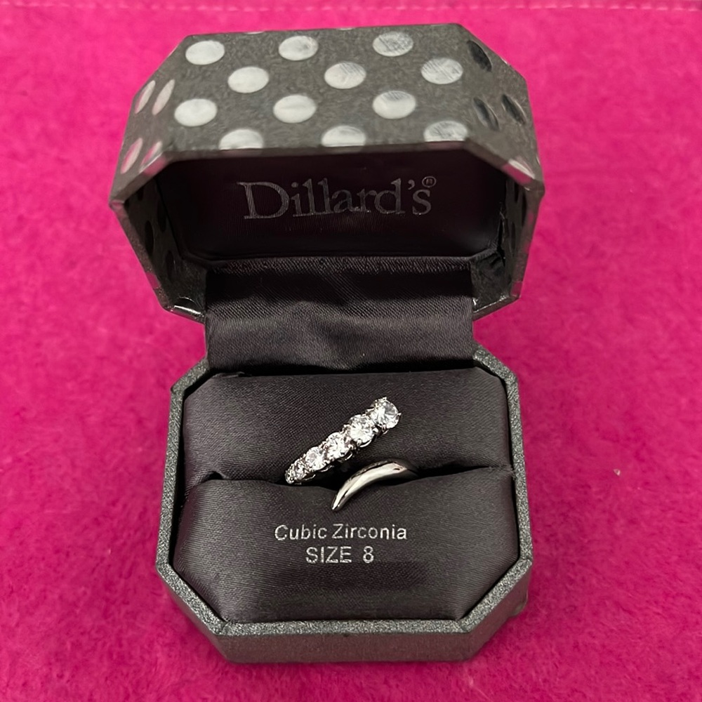 Size 8 Cubic Zirconia Ring!